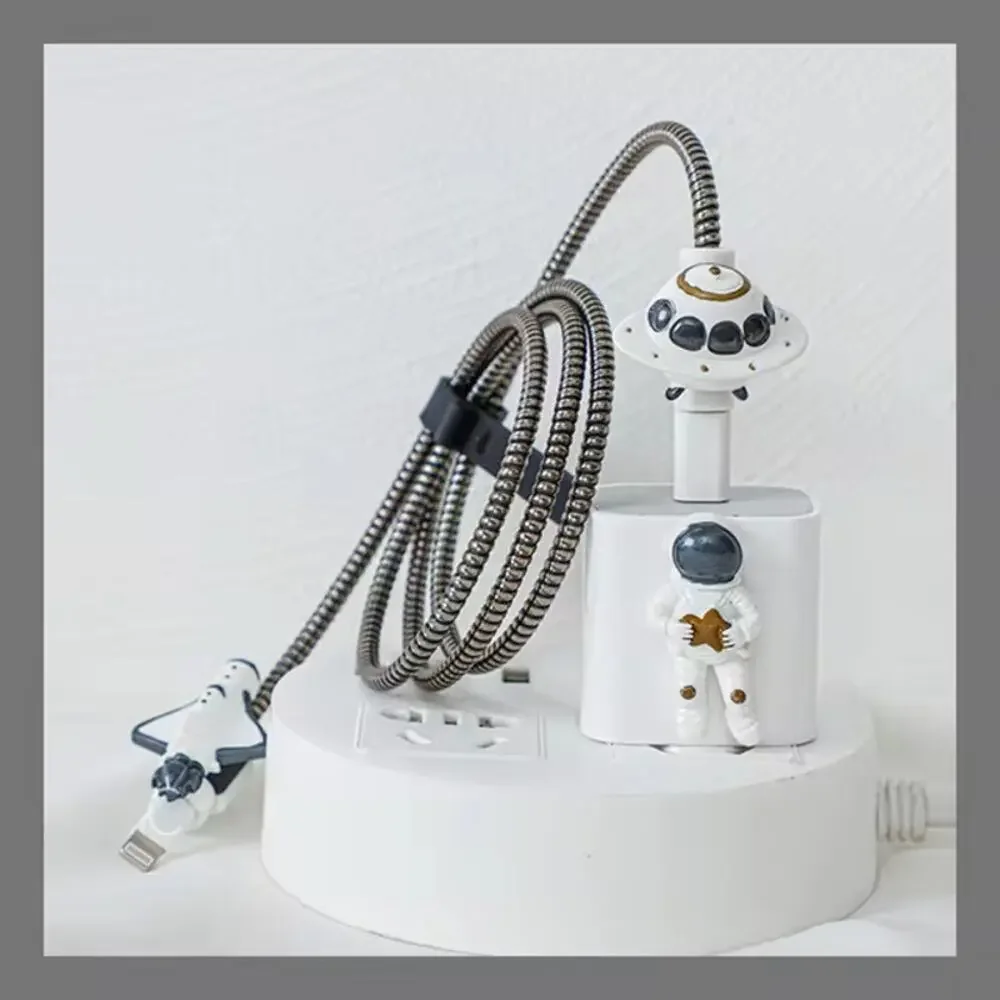 Spaceship Astronaut iPhone Charger cover Cable Protectors P22